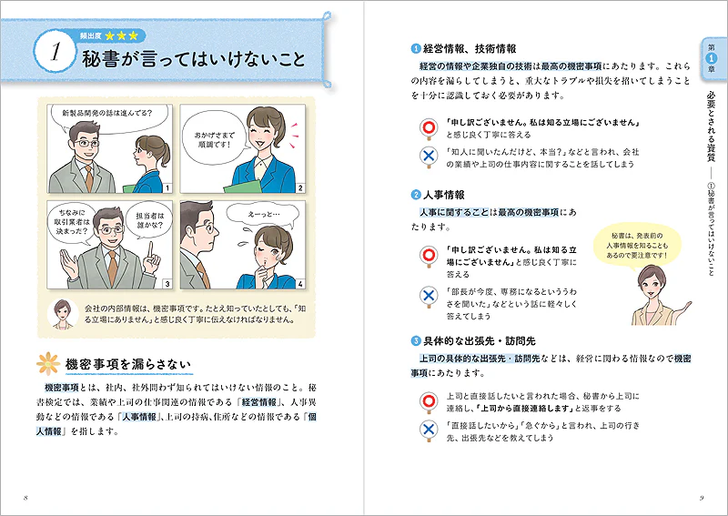 マンガでわかる 出る順で学べる 秘書検定2級・3級テキスト&問題集 - Image 2